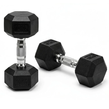 HANTEL OBCIĄŻNIKI DO ĆWICZEŃ MIĘŚNI HEX 10KG